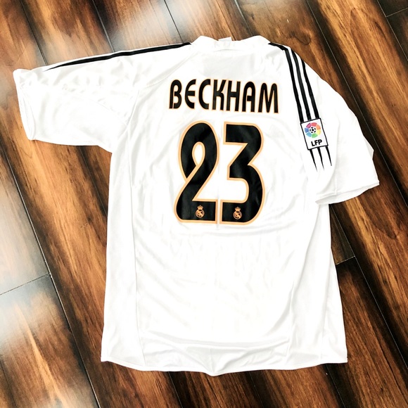 Vintage David Beckham Adidas Real Madrid Jersey - Picture 2 of 8